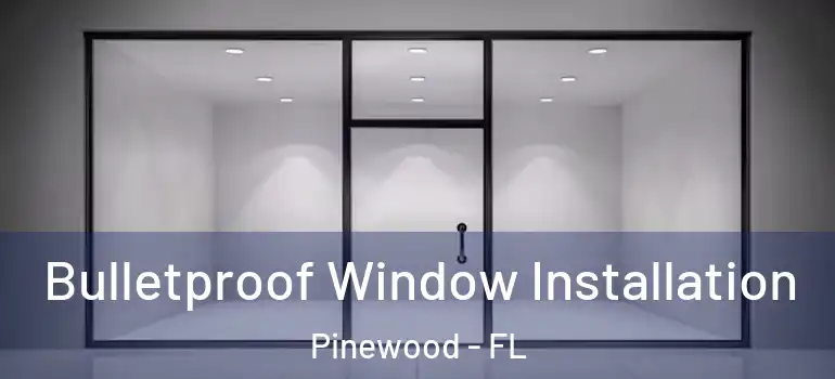 Bulletproof Window Installation Pinewood - FL