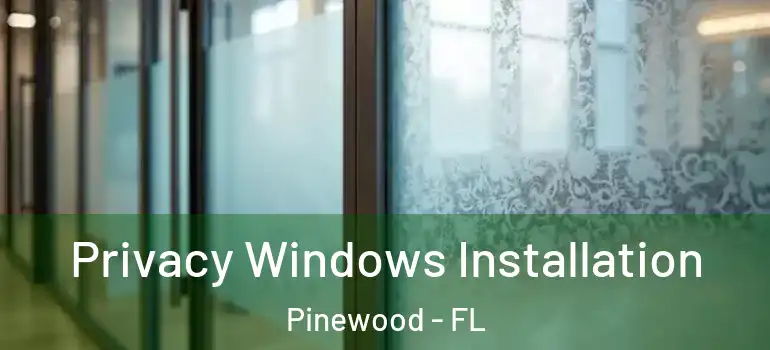 Privacy Windows Installation Pinewood - FL