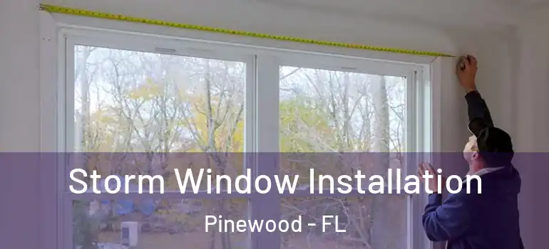 Storm Window Installation Pinewood - FL
